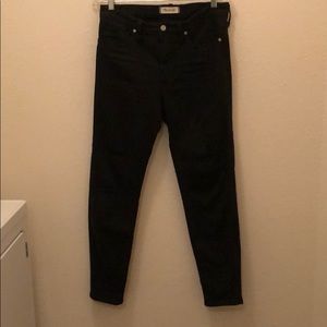 Madewell black stretch skinnies